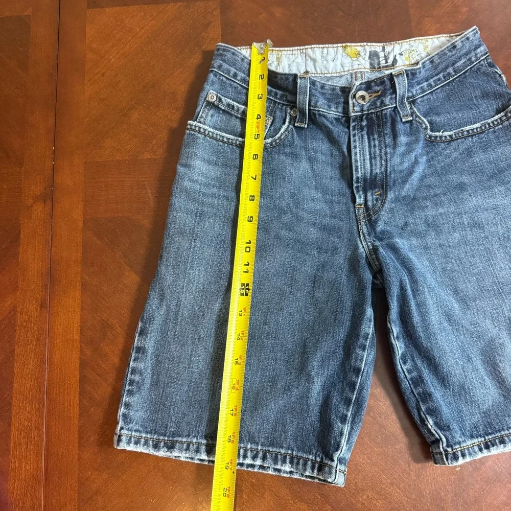 Levi's Kids 12 Regular Denim Bermuda Shorts Blue Loose Fit 100% Cotton‎ Jeans
